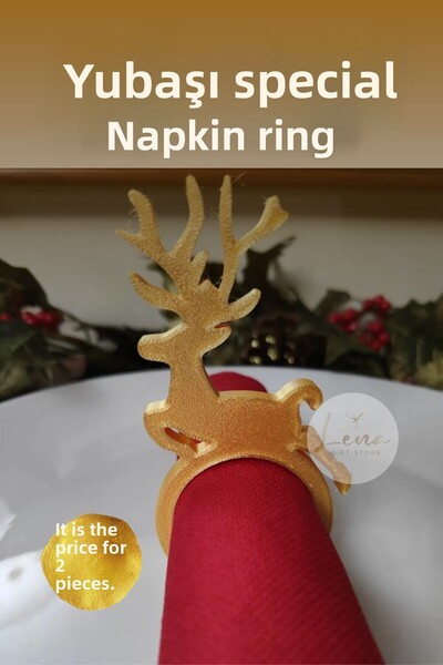 Lena Gift Store Set of 2 Decorative New Year's Themed Tableware Presentation ...