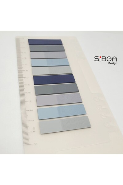 sibga tasarım Transparent Colored Post-It Note Paper - 200 Sheets Bookmark Sticker