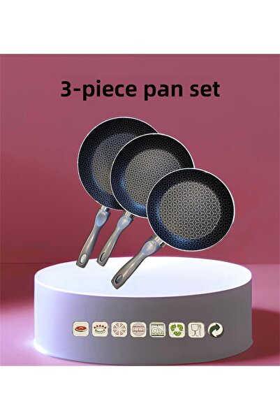 Bayev Baye Papil 3-Piece Pan Set - 3 Size Pan Granite Coated Italian Handle