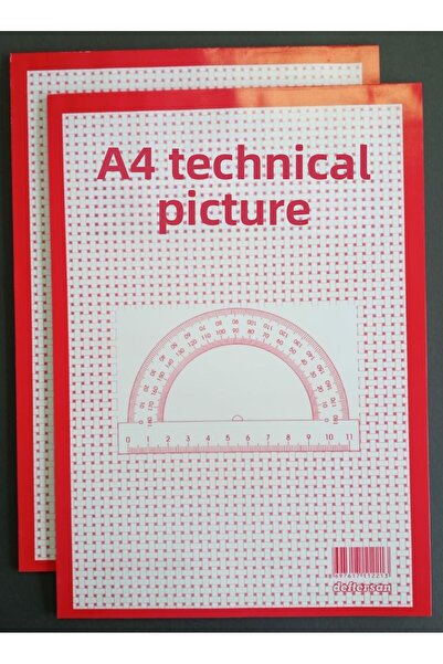 DEFTERSAN A4 Technical Picture Block 36 Yp2 Pieces