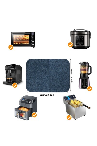 Next Craft Pâslă de 3 mm - Tampă de protecție pentru friteuză cu aer, mașină de cafea și ceai pentru cuptor, protecție sub friteuză