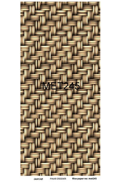 LİNEART ورق ديكوباج نحاسي لاصق 30x60 سم رقم: MET245