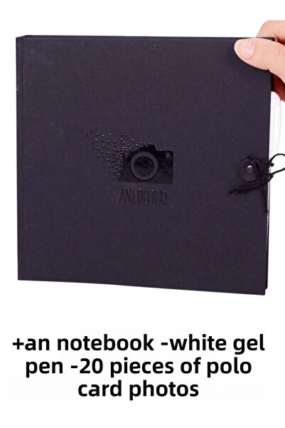 Nobbystar Μαύρο ημερολόγιο με λευκό στυλό 20 τεμαχίων Εκτύπωση φωτογραφιών Po...