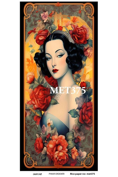 LİNEART ورق ديكوباج نحاسي رقم: MET375 - 29X42 سم