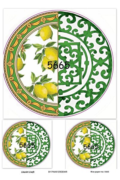 LİNEART ورق ديكوباج نحاسي Lineart رقم: L5665- 29x42 سم