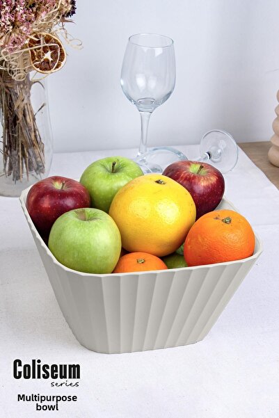 Okyanus Home Coliseum Beige Multi-Purpose Bowl