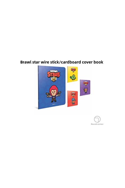 Gıpta Brawl Stars Cardboard Cover Wire Stitched A4 60 Sheets Lined Notebook