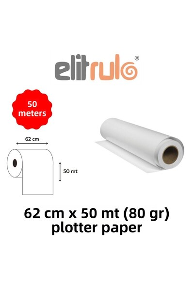 Elit Rulo ورق راسمة إليتروولا مقاس 62 سم × 50 م 80 جرام