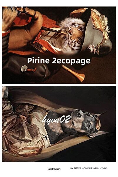 LİNEART ورق ديكوباج نحاسي Lineart رقم: HYVN02- 29x42 سم