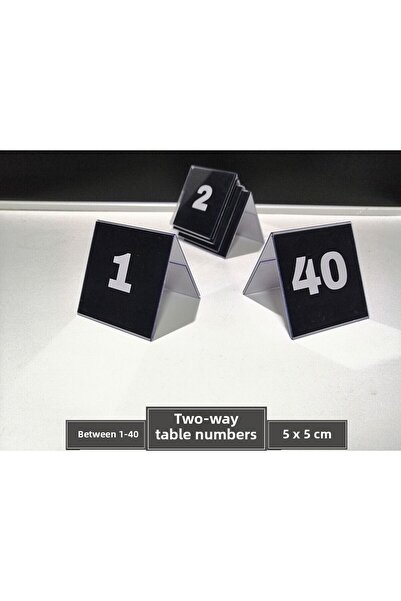 Şeffaf Etiket Ετικέτες ονομασιών από PVC Αριθμοί τραπεζιών Αμφίδρομοι αριθμοί...