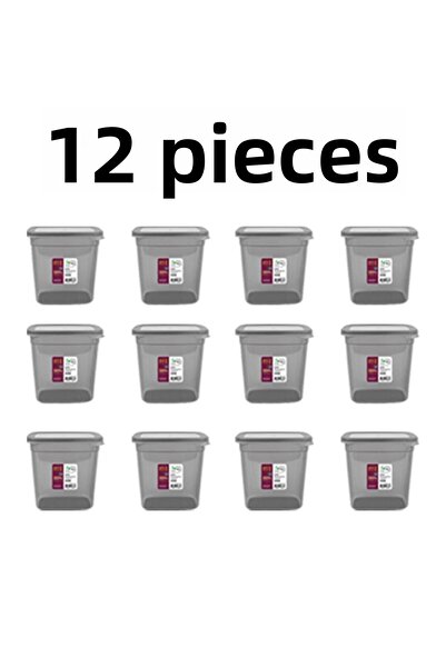 devigo Set de 12 recipiente de depozitare cu capac etanș, elegant, de nouă ge...