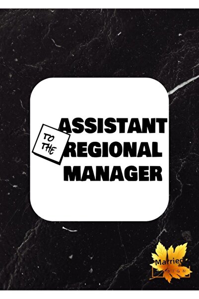 Eylül Design قاعدة أكواب مربعة MDF مطبوعة بتصميم مخصص من The Office Assistant...