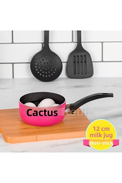 KaktüsKedi وعاء صغير لصلصة الحليب ومقلاة لغلي البيض