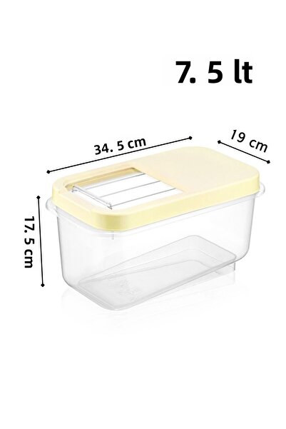 Nandy Home Multibox 7.5 Lt Multi-Purpose Food Container with Easy Sliding Lid, Pulses Vs. Storage Container
