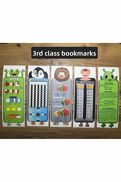 EĞLENCELİ SINIF 3. Classroom Bookmark 40 Pieces