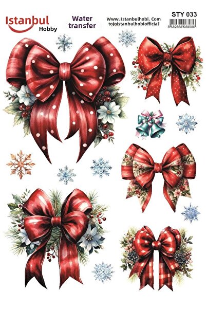 İstanbul Hobi 25X35Cm Watery Model for New Year's Transfer - Sty033