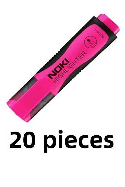 Noki 20 قطعة قلم تحديد وردي 9000