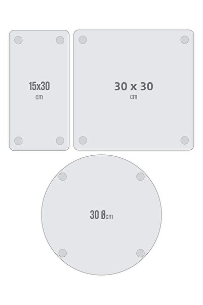 Decovetro Mixed Set of 3 - Glass Presentation Serving Plate