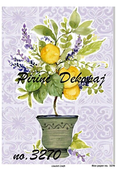 LİNEART ورق ديكوباج نحاسي Lineart رقم: L3270- 29x42 سم