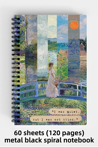 Anime Marketi الفن تحت عنوان A5 دوامة الغلاف الصلب دفتر 120 ورقة