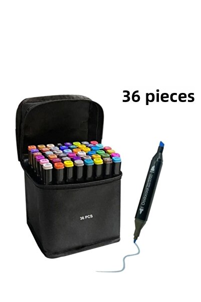 Touch SKETC 36 Pieces Double Sided Marker Set - With Bag and Stand