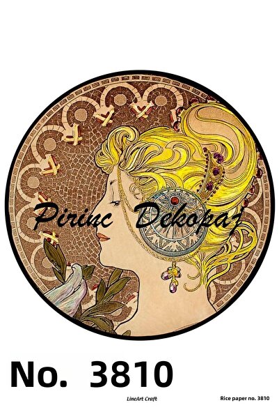 LİNEART ورق ديكوباج نحاسي Lineart رقم: L3810 - 29x42 سم