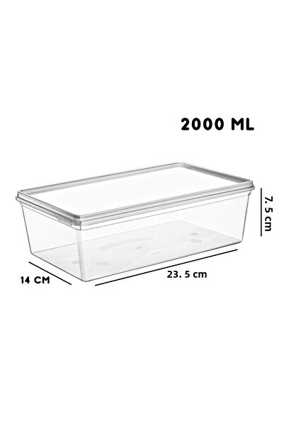 NY HOME 10 Pieces of Storage Container with Lid 2 Lt