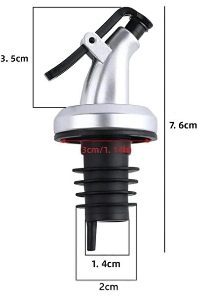 jetfast 3 Pieces Bottle Tip Leakproof Lock System Sippy Oil Bottle Stopper