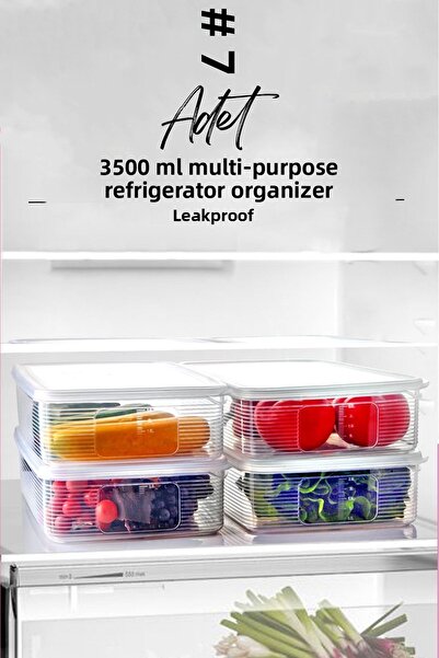 NESS HOME 3500 ml Recipient de depozitare pentru fructe, legume și salată cu ...