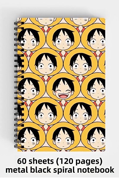 Anime Marketi قطعة واحدة من دفتر الملاحظات ذو الغلاف الصلب بتصميم لوفي مقاس A...