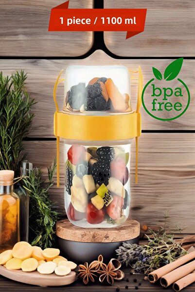 Open Home Concept 1 Pcs Yogurt Muesli Salad Fruit Storage Container with Lid ...