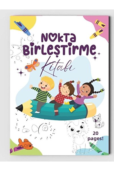 ZNC Joining Dots and Colouring Book for Children (20 Full Page Illustrated Co...