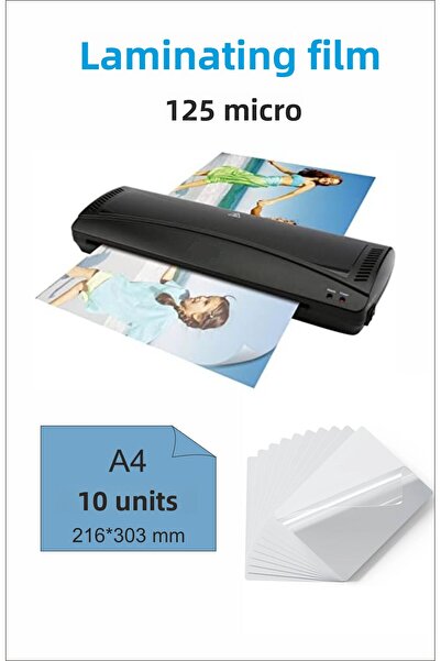 43 cici süsler organizasyon فيلم تغليف لامع A4 1 حزمة من 10 125 ميكرون طلاء ت...