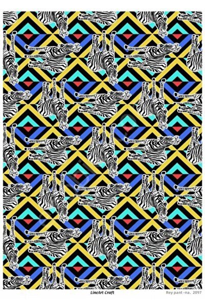 ehobici Lineart Brass Decopage Paper Model - 2037