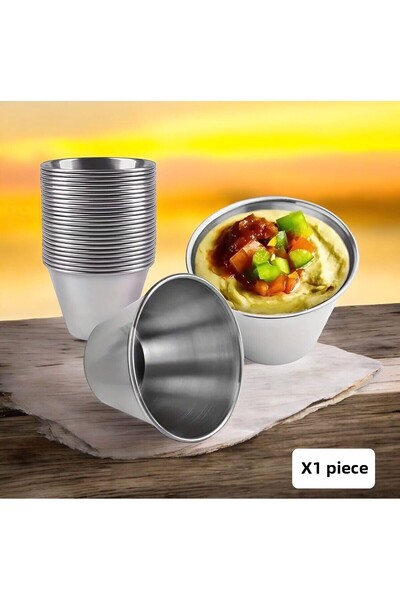 Metler 1 لتر قطعة واحدة - وعاء تخزين ألومنيوم مفيد جدًا، حاوية صلصة وحليب