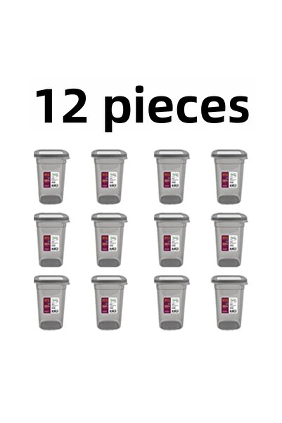 devigo Set de 12 recipiente de depozitare cu capac etanș, recipient de depozi...