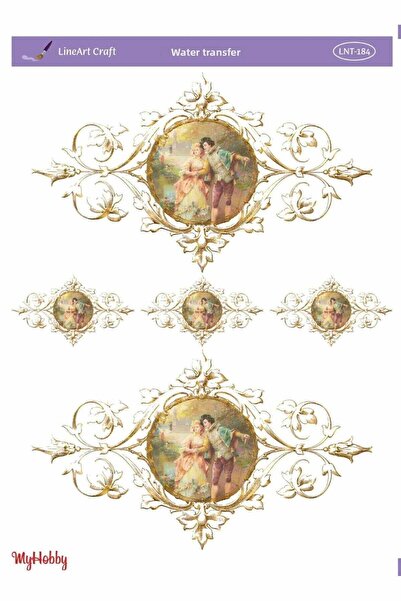 LİNEART Lineart Golden Yellow Watery Transfer Lnt184 25X35Cm
