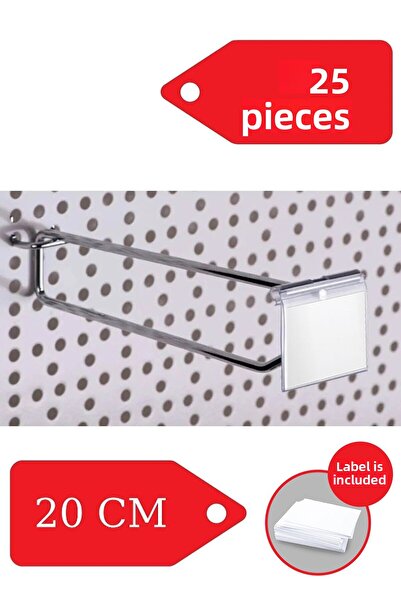 Manken İstanbul 20 см 25 броя закачалка за етикети с перфорирана дъска, кука ...