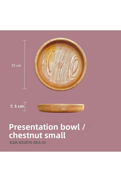 KAF Ahşap Chestnut Small Presentation Bowl
