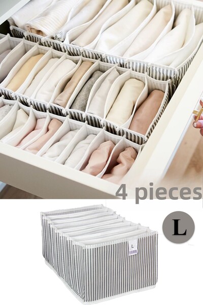 Pazar Kapısı 4 Pieces Accordion Organizer Drawer Organizer Large