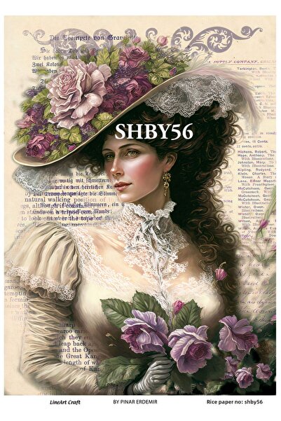 LİNEART ورق ديكوباج نحاسي - SHBY56 رقم: 29X42 سم