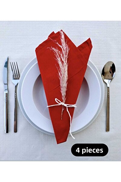 ALASEREN Fabric Napkin 4 Pcs 100% Cotton 40*40 cm