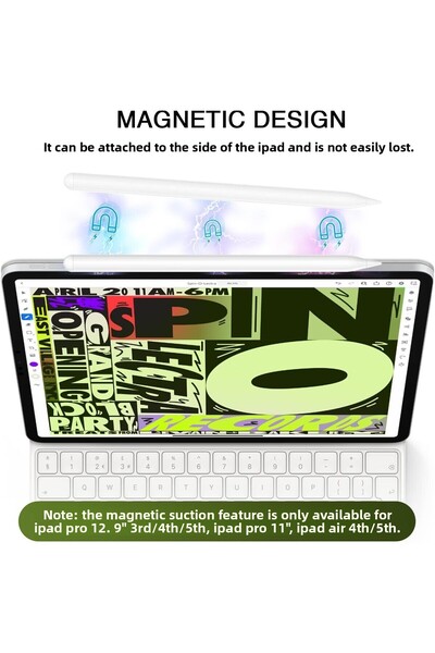 m.tk moveteck Apple iPad 11Th Generation 2025 Palm Rejection Touch Pen (Compatible)