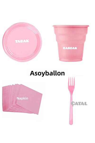 asöy Πλήρες σετ 95 τεμαχίων για 25 άτομα - Σετ χαρτοπετσέτας για πιατάκια γενεθλίων