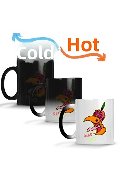 Baskı Dükkanı كوب الكوب السحري للطيور الميتة من البورسلين