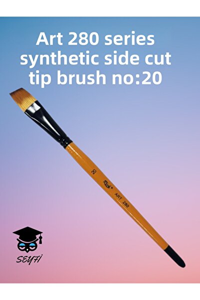 SEYFİKİRTASİYE N0:20 فرشاة ذات أطراف جانبية صناعية من سلسلة ART 280