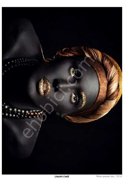 ehobici Lineart Brass Decopage Paper Model - 1513