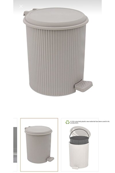 LeesHome Nostalgia 011 - 25 Lt Cream Pedal Trash Can