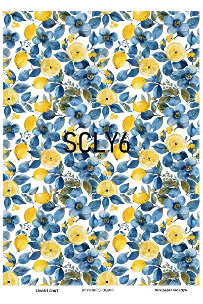 LİNEART Brass Patterned Lineart Decopage Paper - La-Scly6