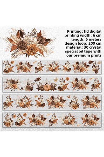 Onwize Onwize سكرابوكينغ - سحر الخريف - ملصق شريط الحيوانات الأليفة - ملصق شفاف